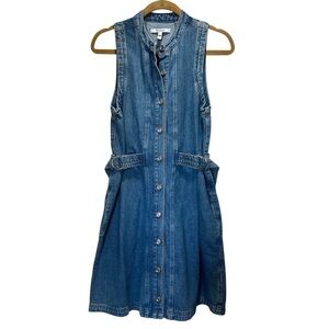 Derek Lam 10 Crosby Camille Denim Utility Dress S